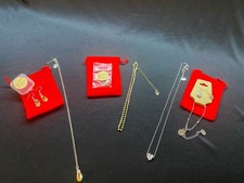 Bundled Of 3 Labelled Necklaces, New Earrings & Pouches, REEVO, Lovisa, Lipsy