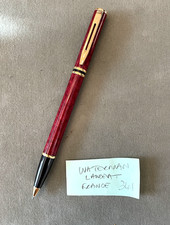 Waterman Laureat red "marble"finish mechanical pencil, Gold trim