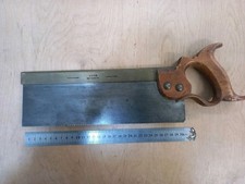 12" Antique Brass Back Dovetail Saw By Buck Tot Court Rd