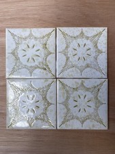 25 1970s 4-1/4” Retro Ceramic Wall Tiles Green Kitchen & Bathroom Pilkington’s