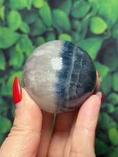 Blue Fluorite Sphere Crystal