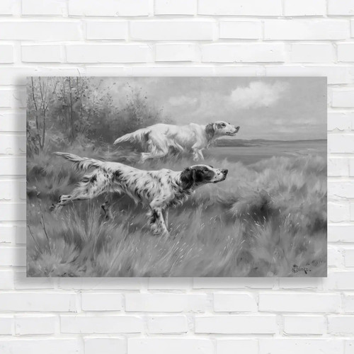 Hunting dogs the autumn - in,