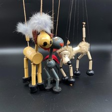 3 Pelham Puppets - Poodle, horse and donkey