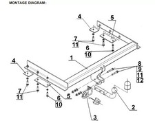 Swan Neck Tow Bar For CHRYSLER