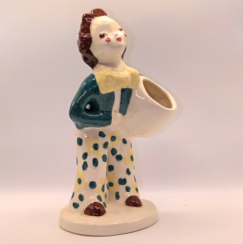 Ceramic girl figurine - girl, holding