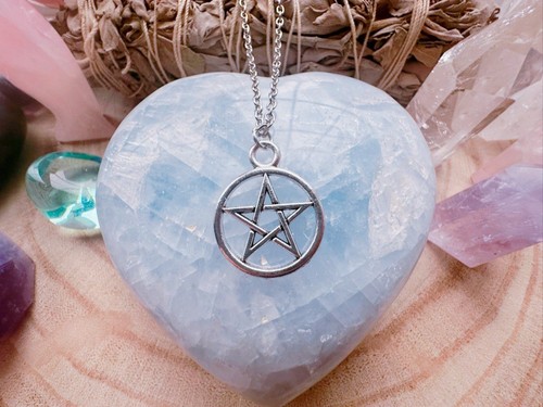 Pentagram necklace - necklace,