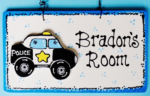 Personalize police car name - personalize,