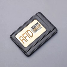 Minifold Leather Card Holder Wallet for Men, RFID Blocking  Card Protector