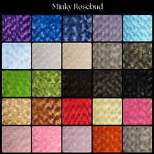 Soft Rosebud Minky Fabric –
