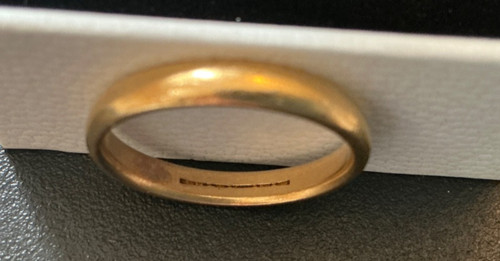22ct gold wedding band ring - gold,