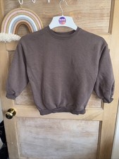 Boys Brown Sweatshirt By George Age 6-7 Years