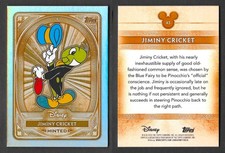 Topps Disney Mint 2025 #43 Jiminy Cricket Pinocchio Bronze Tier Minted Card