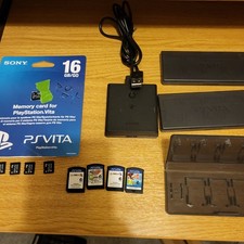 Ps Vita Bundle, 5 X Memory Cards, 4 Games, Official Power Bank