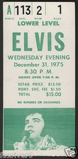 ELVIS PRESLEY Concert Ticket -