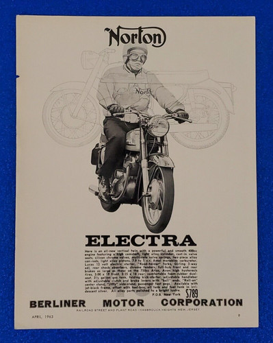 1963 vintage norton - norton, motorcycle