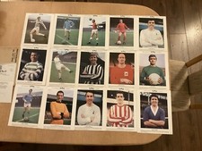 football memorabilia Typhoo Tea Set of 15 Football Legends 1968