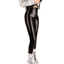 Womens Latex Pants High Waist