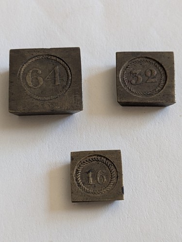Brass weights - 3,