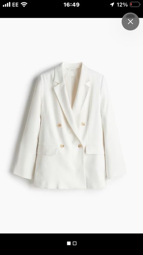 White blazer large new with - white,
