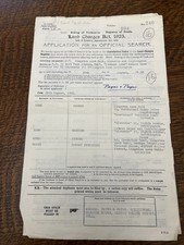 Search Certificate East Riding Land Registry 1956 Reed, Payne (x3 Docs) Ephemera