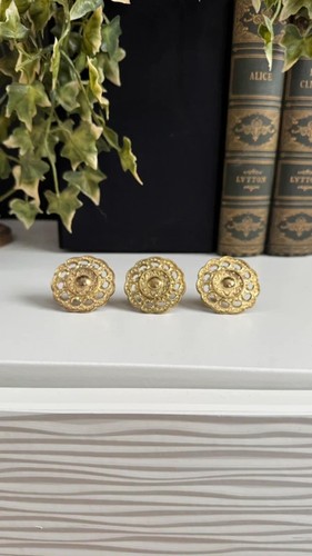 Set ornate gold - set, tone