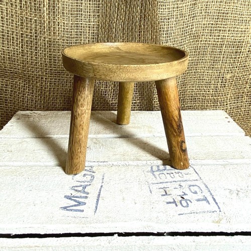Wooden tripod three leg plant - three,