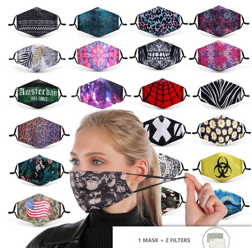 Face mask two filters - face,