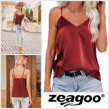 Satin Vest Top Size S Women