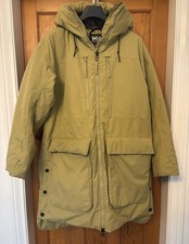HELLY HANSEN SAGE GREEN MAUD WATERPROOF PARKA COAT. UK SIZE M