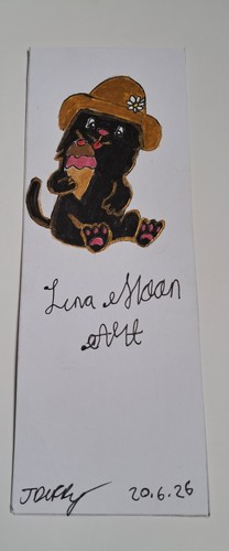 Purrfect summer hand painted - summer,