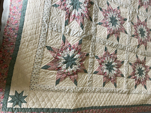Vintage quilted cotton double - vintage,