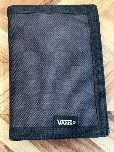 Vans trifold wallet black gray - black,