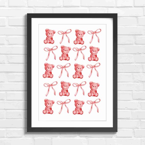 Cute teddy bears - teddy, pink