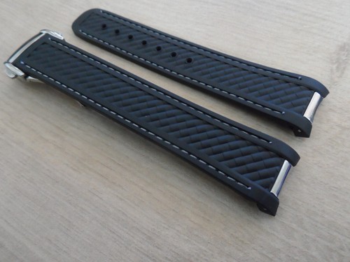 Black rubber watch strap - watch, to