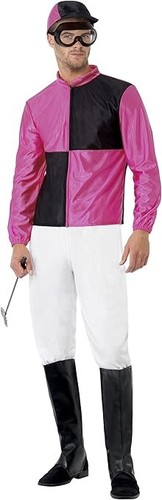 Smiffys jockey costume pink - pink, &