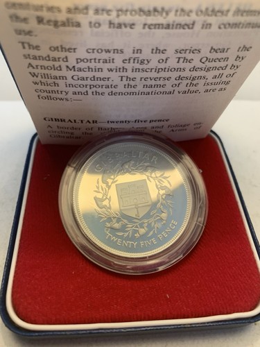 1977 gibraltar silver proof - gibraltar,