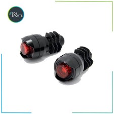 Cateye Orb Bar End LED Rear Light Set Gravel Road Commuter City Bike Handlebars