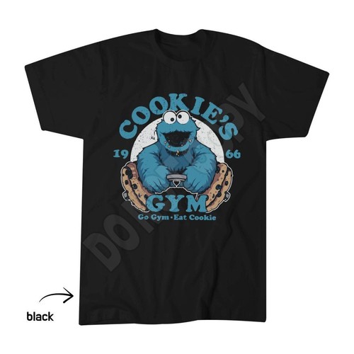 Cookie monster gym shirt - monster, t-shirt
