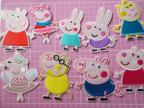 Cartoon pink pig iron - pink, on