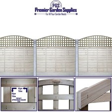 NEW 6ft x 1ft Privacy Arched Dome Trellis Fence Topper Lattice TREATED Wood NEW