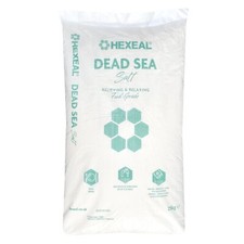 Hexeal Dead Sea Salt 25kg – 25kg Bag of 100% Natural Coarse Food Grade Salt