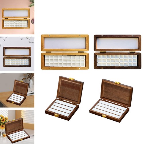 Watercolor paint box wooden - watercolor,