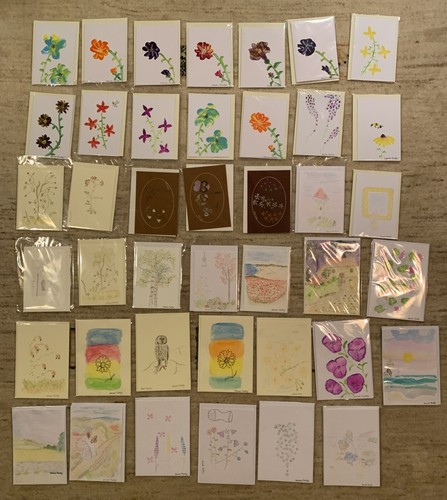 Hand made greetings cards - made,