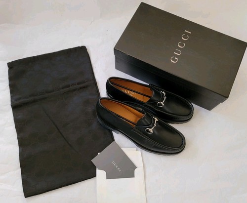 Nwt gucci black leather - black,