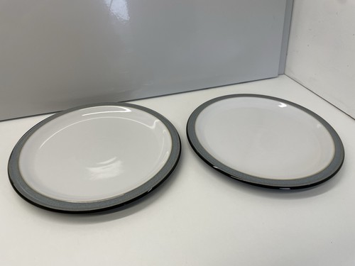 Denby jet grey dinner plates - 2,