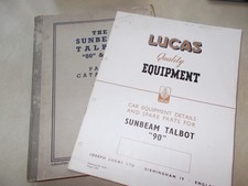 SUNBEAM TALBOT 80/90 PARTS