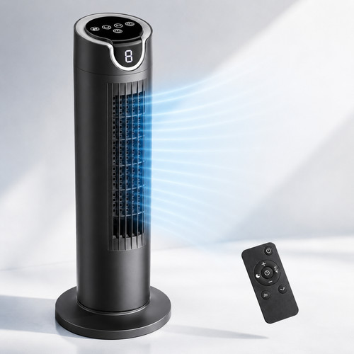 Bladeless tower fan remote - tower,