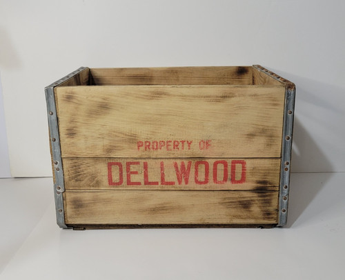 Dellwood wooden milk - dellwood, crate