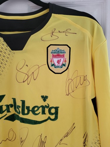 Signed liverpool shirt 2005 - liverpool,