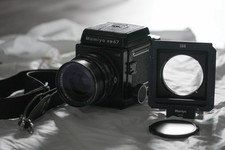[Near Mint] Mamiya RB67 Pro S + 90mm F3.8 Sekor C w UV Glass + Hood + Strap